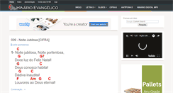 Desktop Screenshot of hinarioevangelico.com