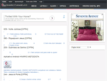 Tablet Screenshot of hinarioevangelico.com